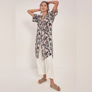 Anthro Maeve Printed Tunic Top Size Medium